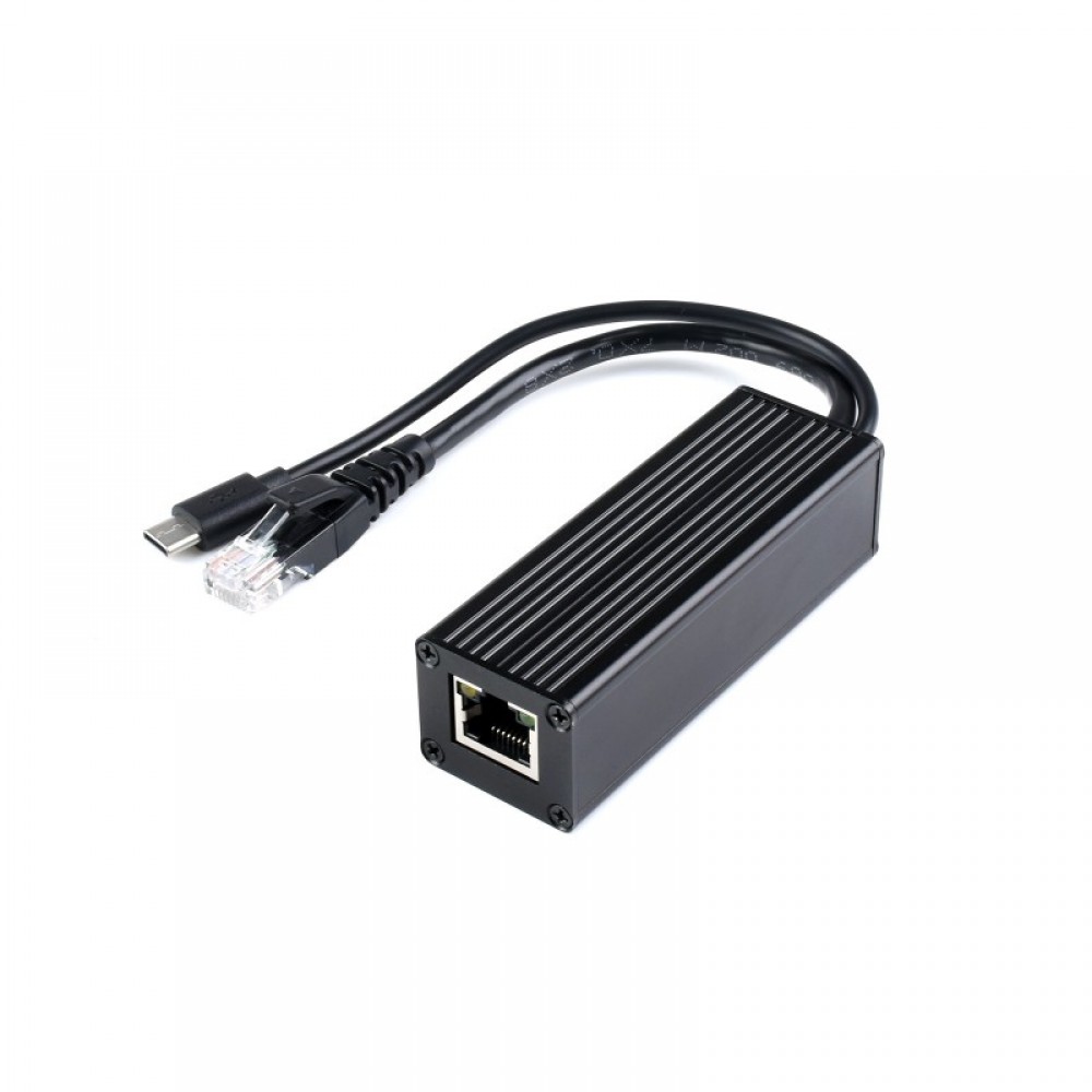 Waveshare Industrial Gigabit PoE Splitter, Metal Case protection, 5V 2.5A Type-C Out-image-15