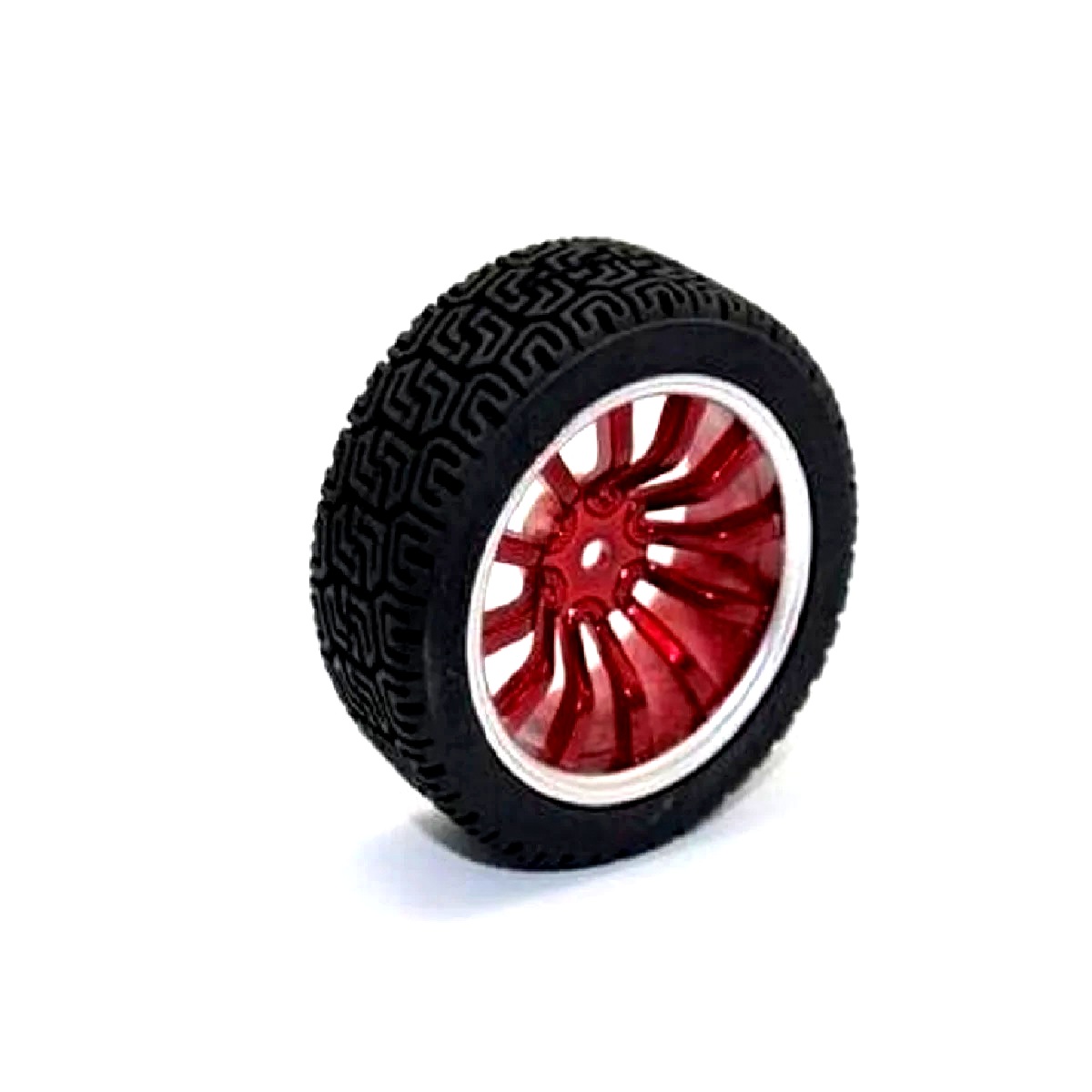 65mm Robot Smart Car 12 Rim Wheel - Red-image-19
