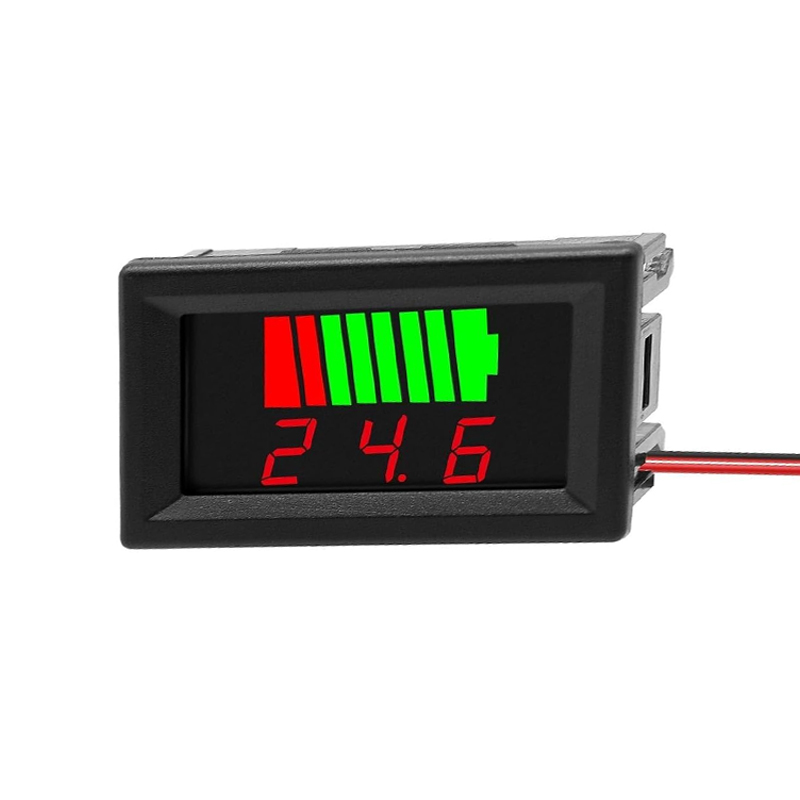 Red 84V Dual Display Automatic Identification Waterproof Voltage Meter-image-6