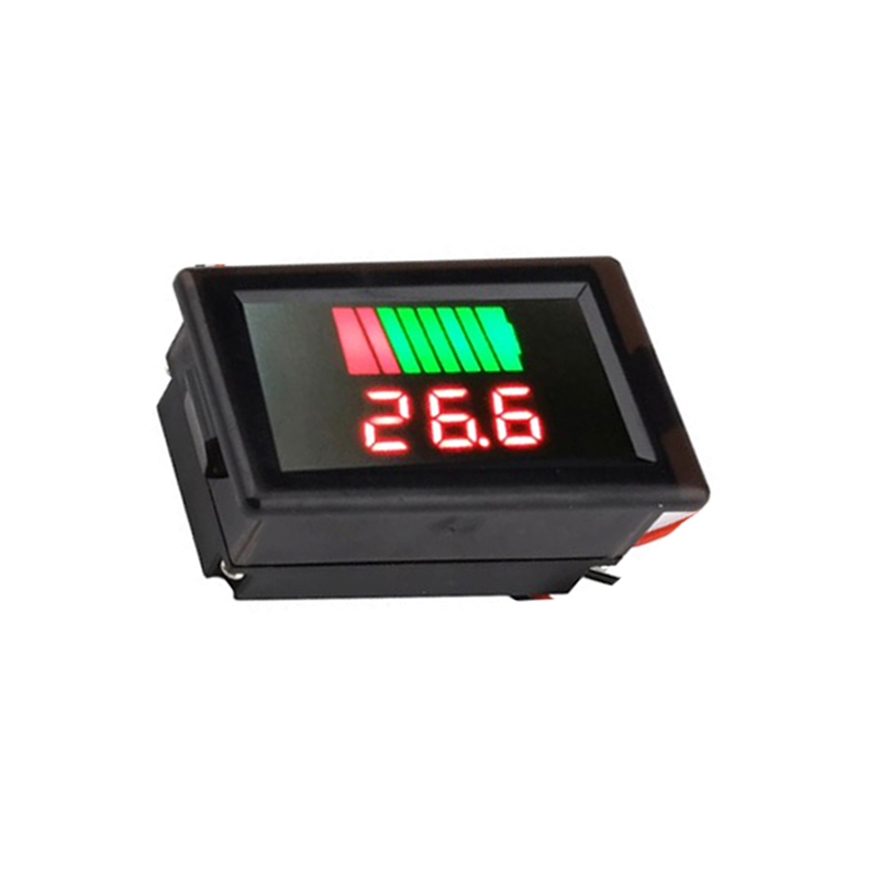 Red 72V Dual Display Automatic Identification Waterproof Voltage Meter-image-7