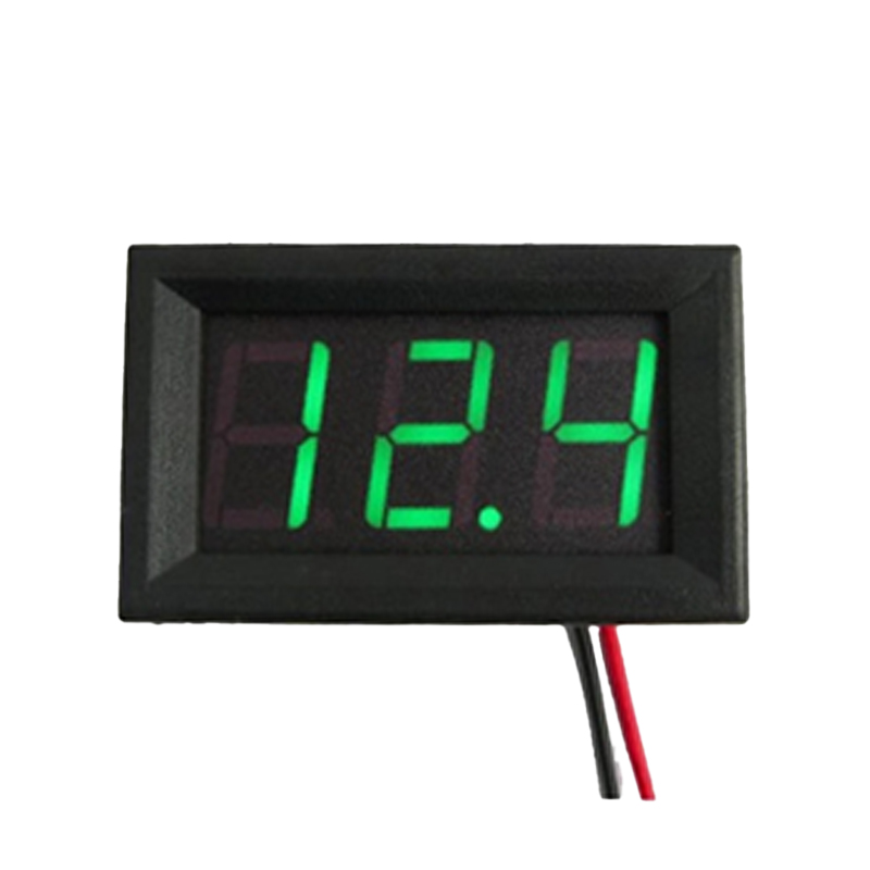 Green Two-Wire 0.56 Inch DC5V-120V DC Digital Display Voltmeter For Car Bicycle Motorcycle-image-23