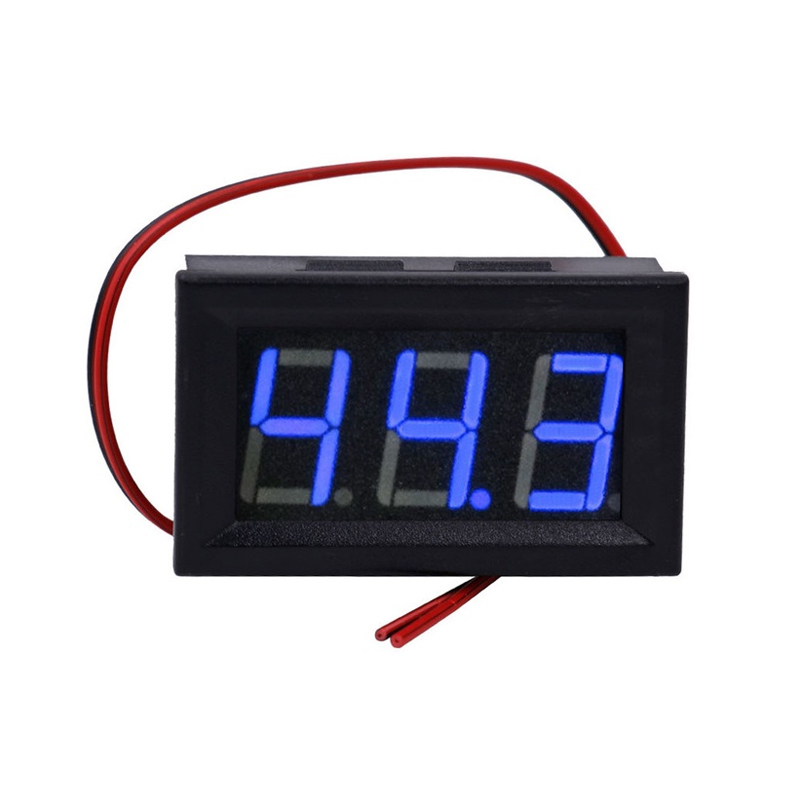 Blue Two-Wire 0.56 Inch DC5V-120V DC Digital Display Voltmeter For Car Bicycle Motorcycle-picture-13