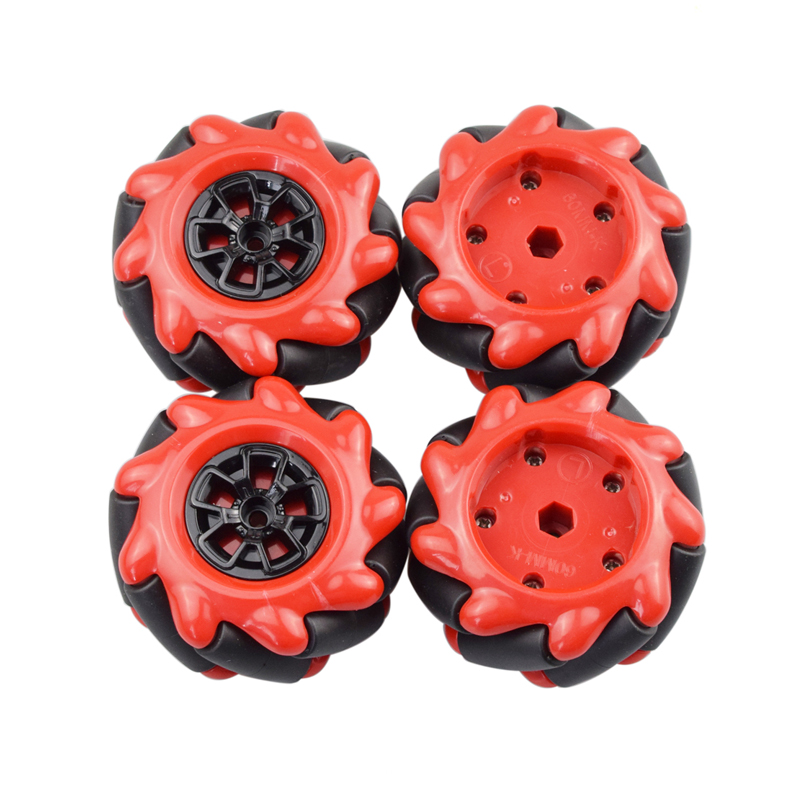 Red McNamum Wheel 60MM- K（4pcs/set) Compatible with 6.7mm couplings-image-41