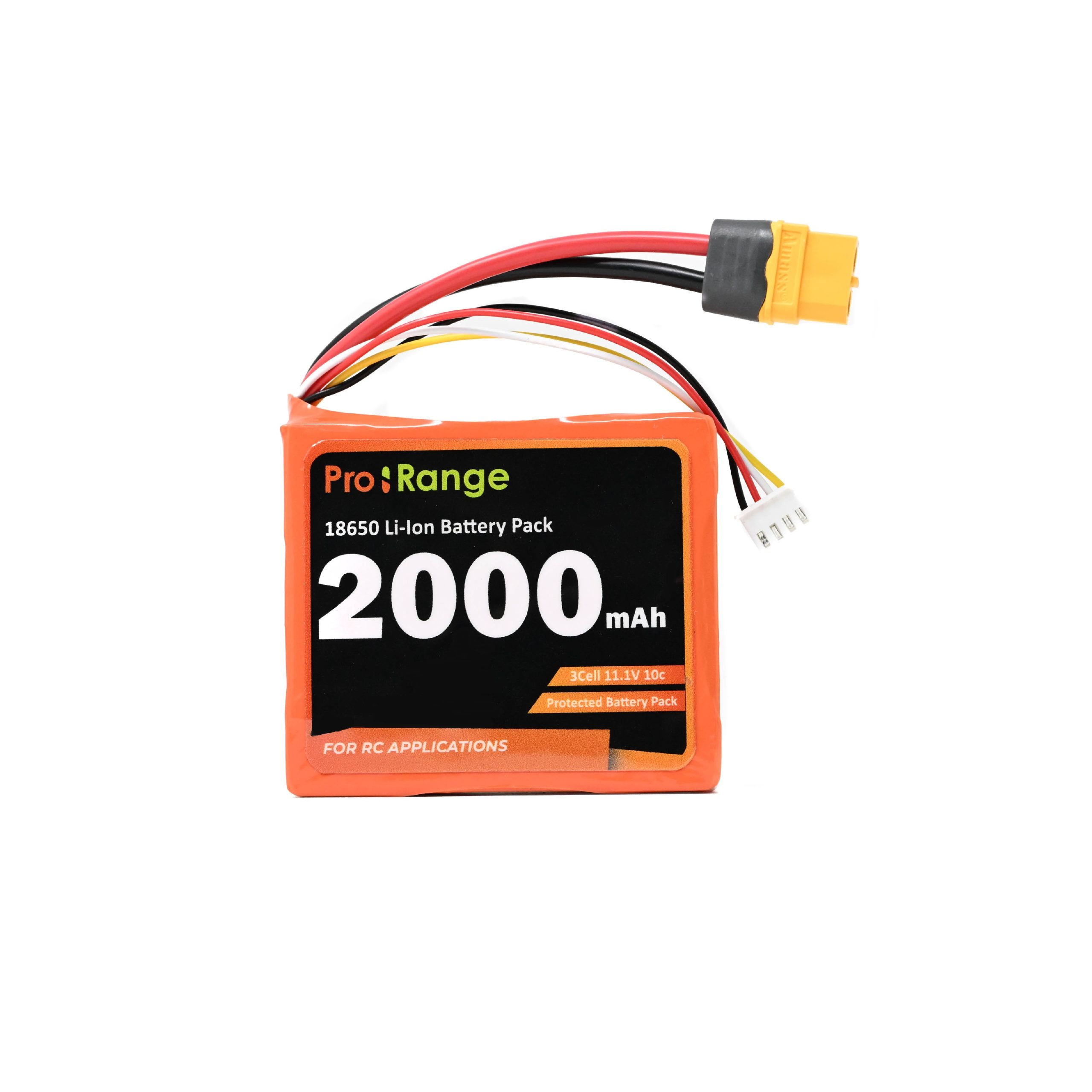Pro-Range A Grade NMC H18650CAP 11.1V 2000mAh 10C 3S1P Li-Ion Battery Pack-image-23