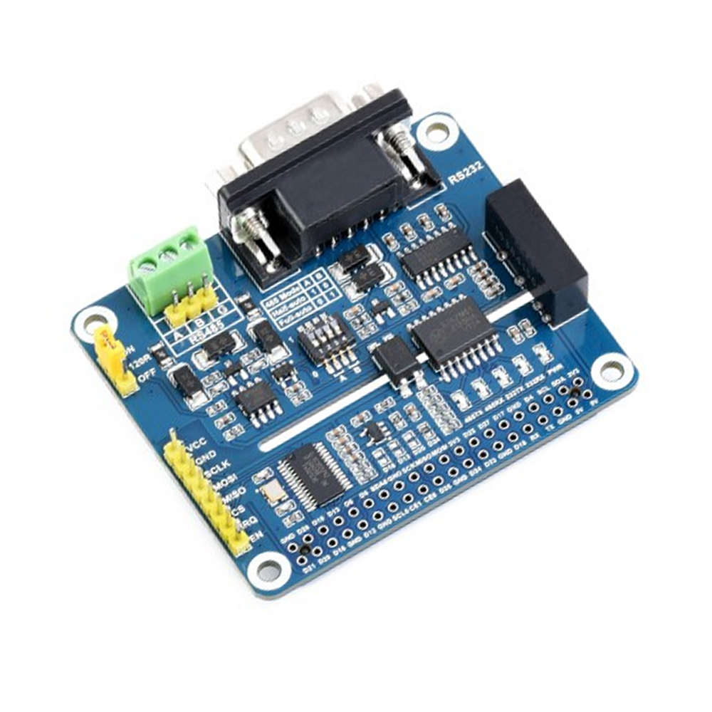 Waveshare Isolated RS485 RS232 Expansion HAT for Raspberry Pi, SPI Control-image-26