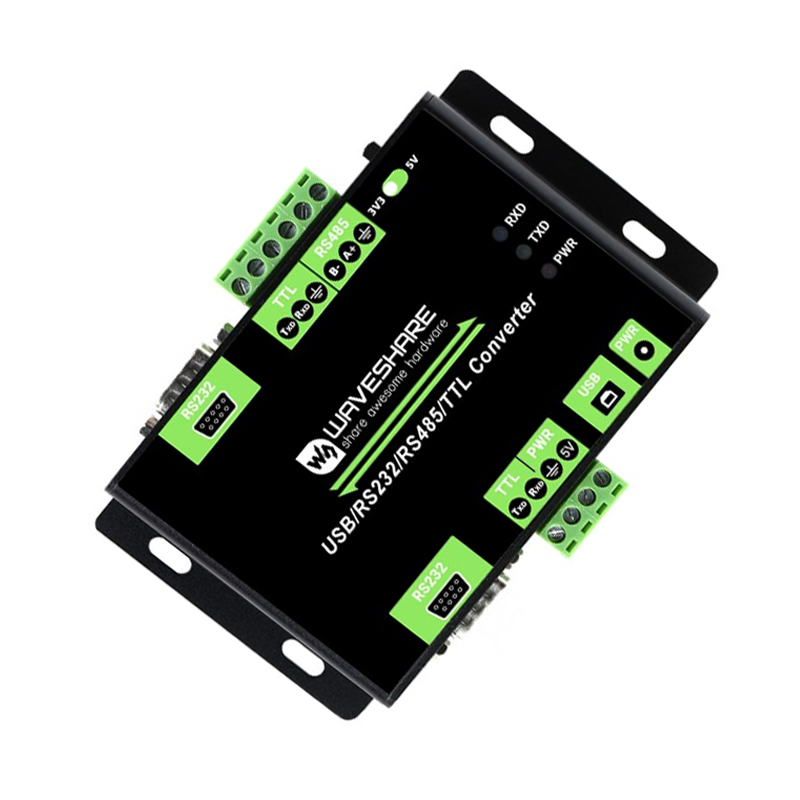 Waveshare Industrial Isolated Multi-Bus Converter, USB / RS232 / RS485 / TTL Communication-image-36