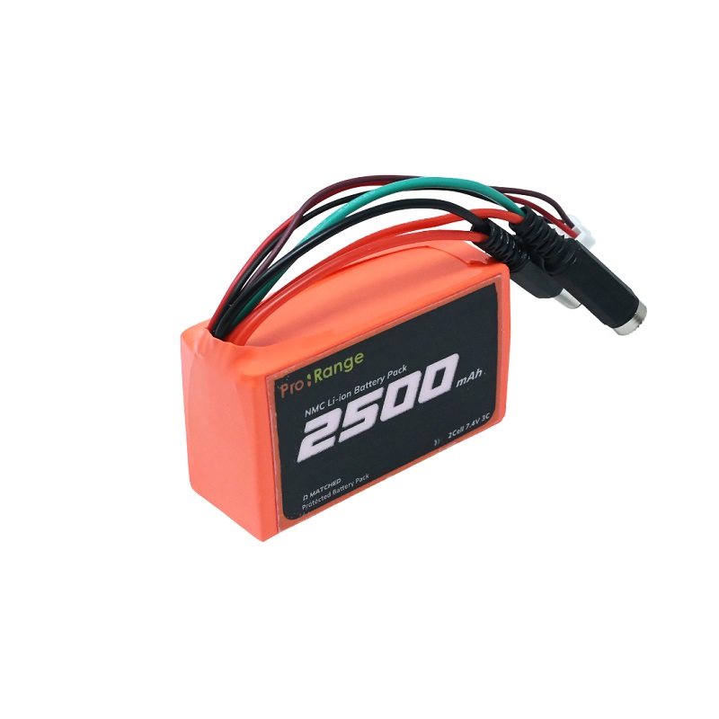Pro-Range NMC 18650 7.4V 2500mAh 3C 2S1P Li-Ion Battery Pack with DC Jack Male & Female-image-13