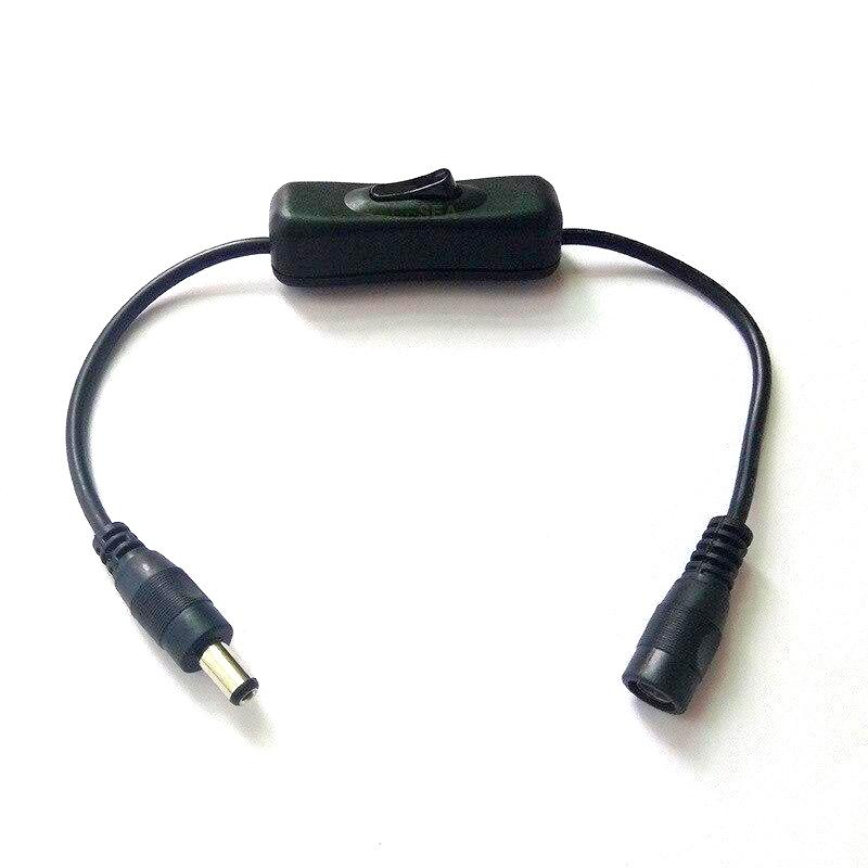 Black DC5.5 mm Male to Female Plug Extension with ON-OFF Switch.-picture-12