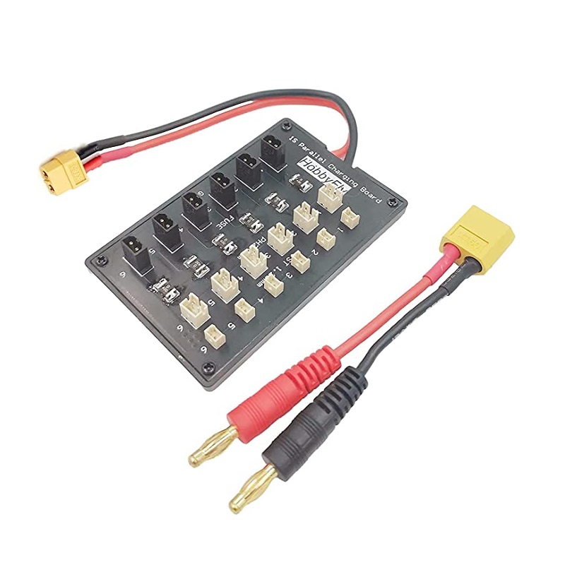 HobbyFly GNB27 and JST-PH 2.0 Connector 1S Lipo Battery Balance Parallel Charging Board Charger Board 6 Channel-picture-22