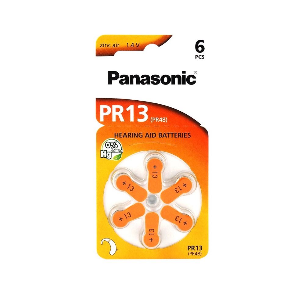 Panasonic Hearing Aid Battery Size PR13/PR48 - Pack of 6-image-16