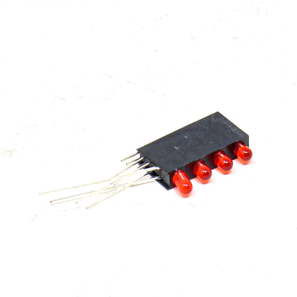 Red 3MM Four Hole LED Light Holder (Pack of 5)-image-20