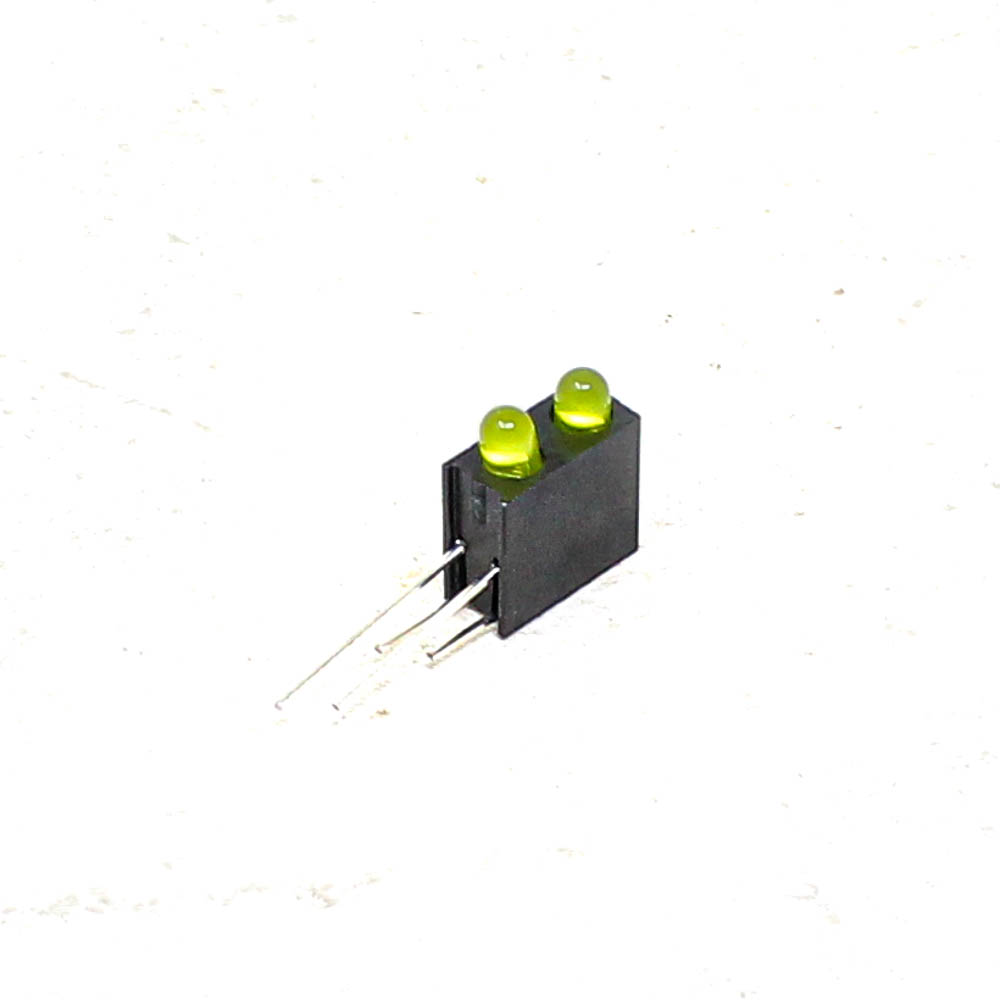 3MM Double Hole LED Light Holder with Yellow led Light (Pack of 10)-image-48