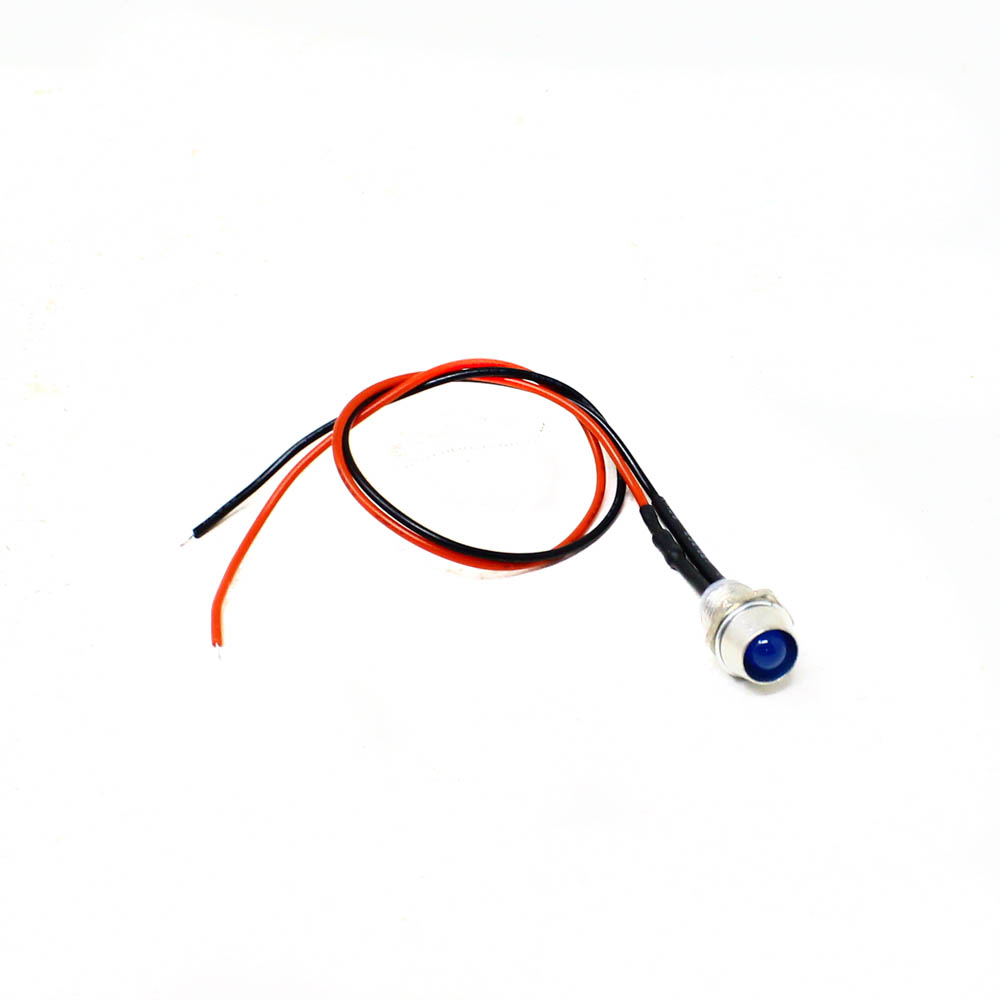 3V 5MM Blue LED Metal Indicator Light with 20 CM Cable (Pack of 5)-picture-32
