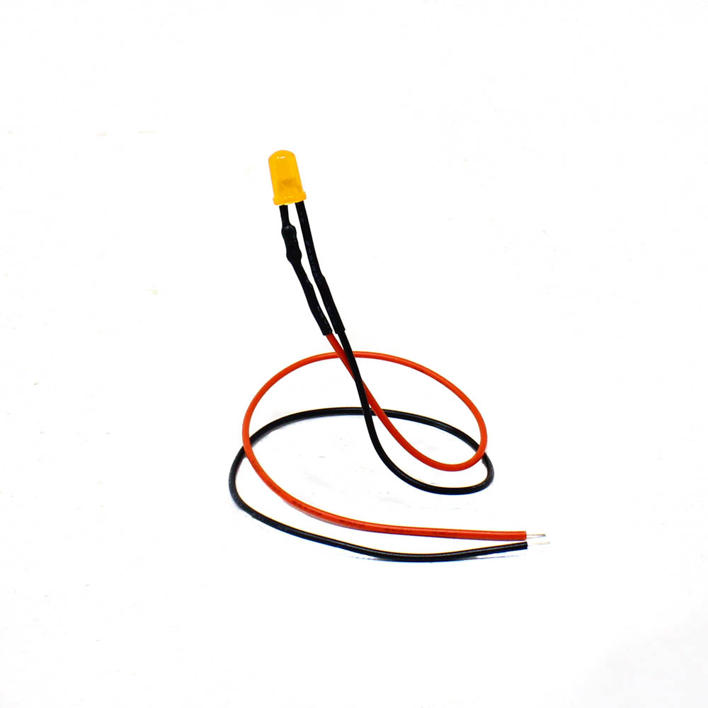 3V 5MM Orange LED Indicator Light with 20 CM Cable-image-4