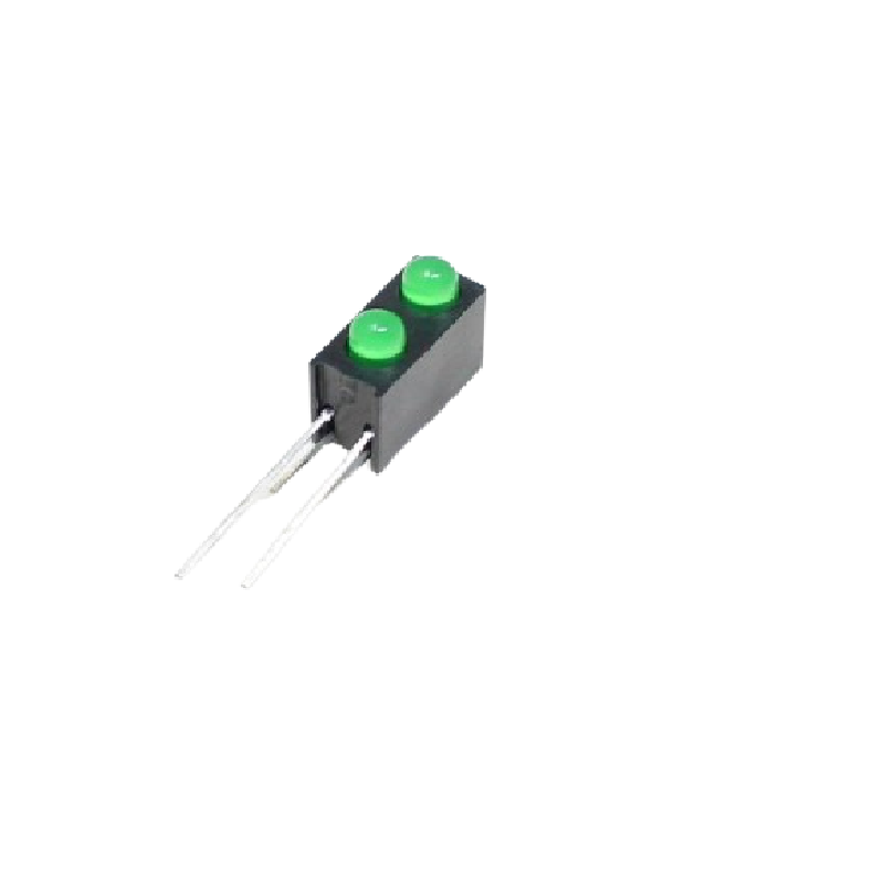 3MM Double Hole Lamp Holder with Green color Light (Pack of 10)-image-8