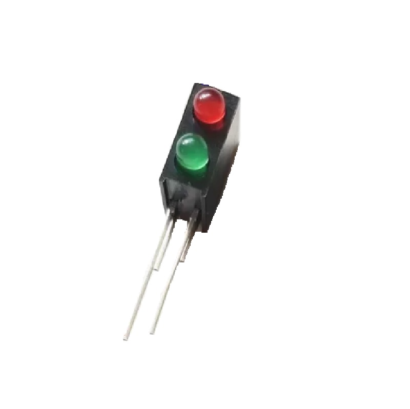 3MM Double Hole Lamp Holder with (Red + Green) color Light (Pack of 10)-image-46