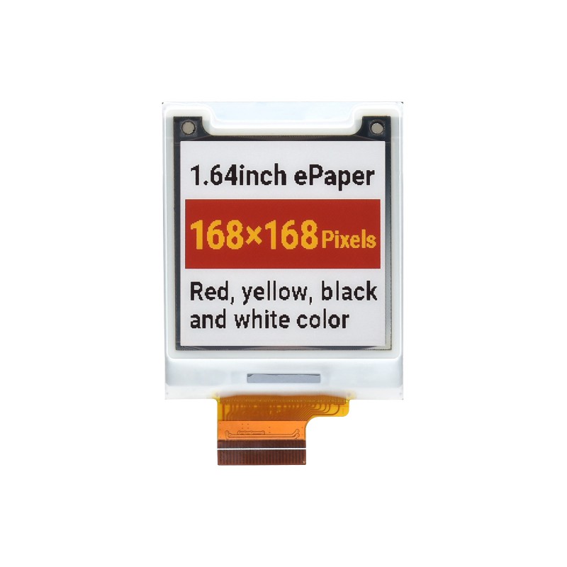 Waveshare 1.64inch square E-Paper (G) Display 168×168 Red/Yellow/Black/White-picture-19