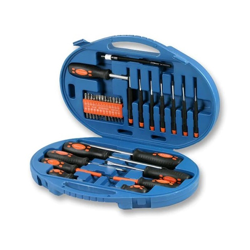 DURATOOL Screwdriver Kit, Phillips, Torx, Hex, Slotted, Assorted Accessories, 42 Pieces-picture-28