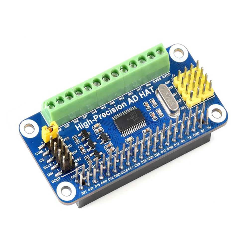 Waveshare High-Precision AD HAT For Raspberry Pi ADS1263 10-Ch 32-Bit ADC-picture-19
