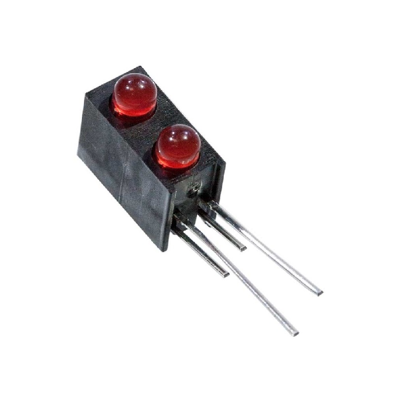 3MM Double Hole Lamp Holder with (Red+Red) color Light (Pack of 10)-image-48