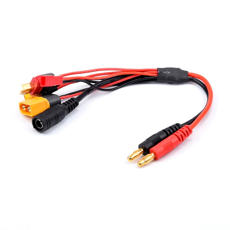 20cm 14AWG 4.0mm Banana Plug to XT60, XT30, DC5.5,JST & T Plug Charger Adapter Cable-picture-25