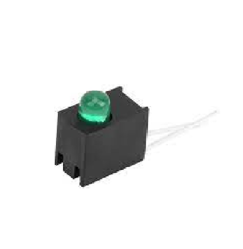 Green 3MM Single Hole LED Light Holder with Light (Pack of 10)-picture-23