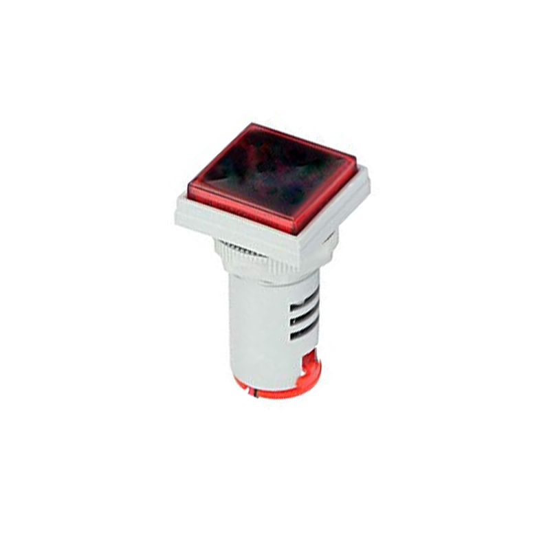 Red 0-100A 22mm AD16- 22FSA Square Cover LED Ammeter Indicator Light with Transformer-image-15