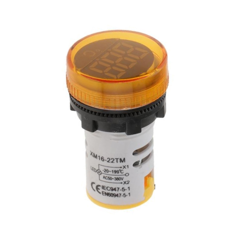 Yellow -20~199℃ 22mm AD16-22TM(AD101-22TM) Round digital Temperature Indicator-picture-17