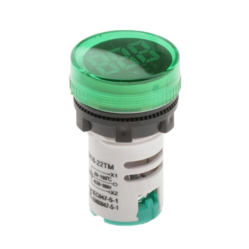 Green -20~199℃ 22mm AD16-22TM(AD101-22TM) Round digital Temperature Indicator-picture-11