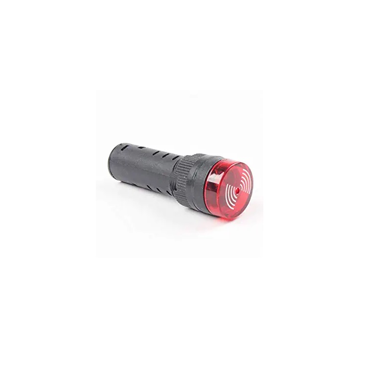 Red AC/DC12V 30mm AD16-30SM LED Signal Indicator Built-in Buzzer-image-14