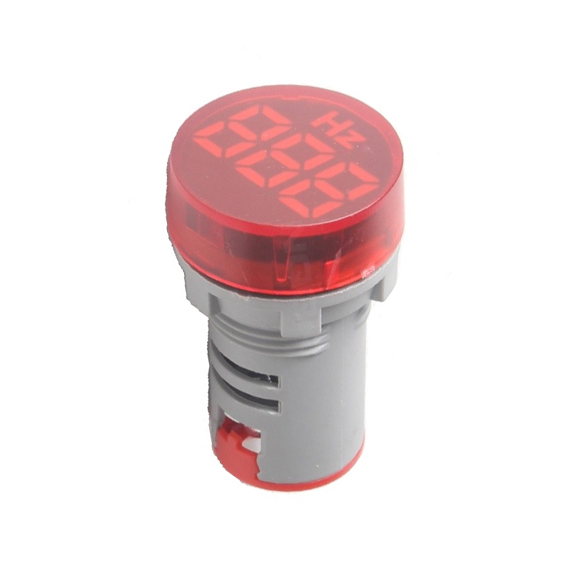 Red 20-75Hz 22mm AD16- 22DSHZ Round LED Hertz Meter Indicator Light-image-14