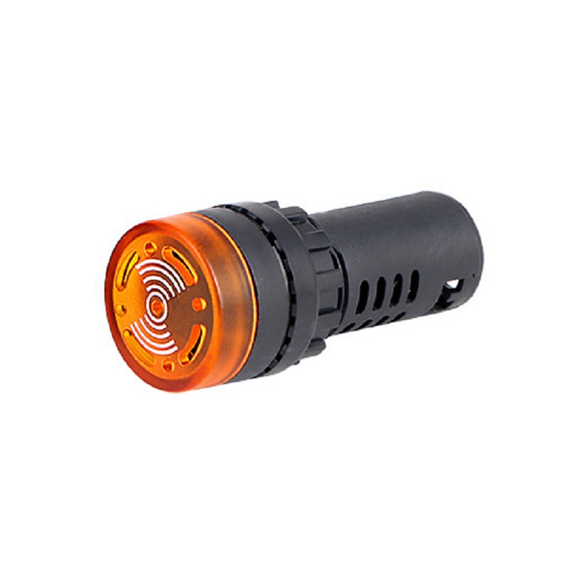Yellow AC220V 16mm AD16- 16SM LED Signal Indicator Built-in Buzzer-picture-44
