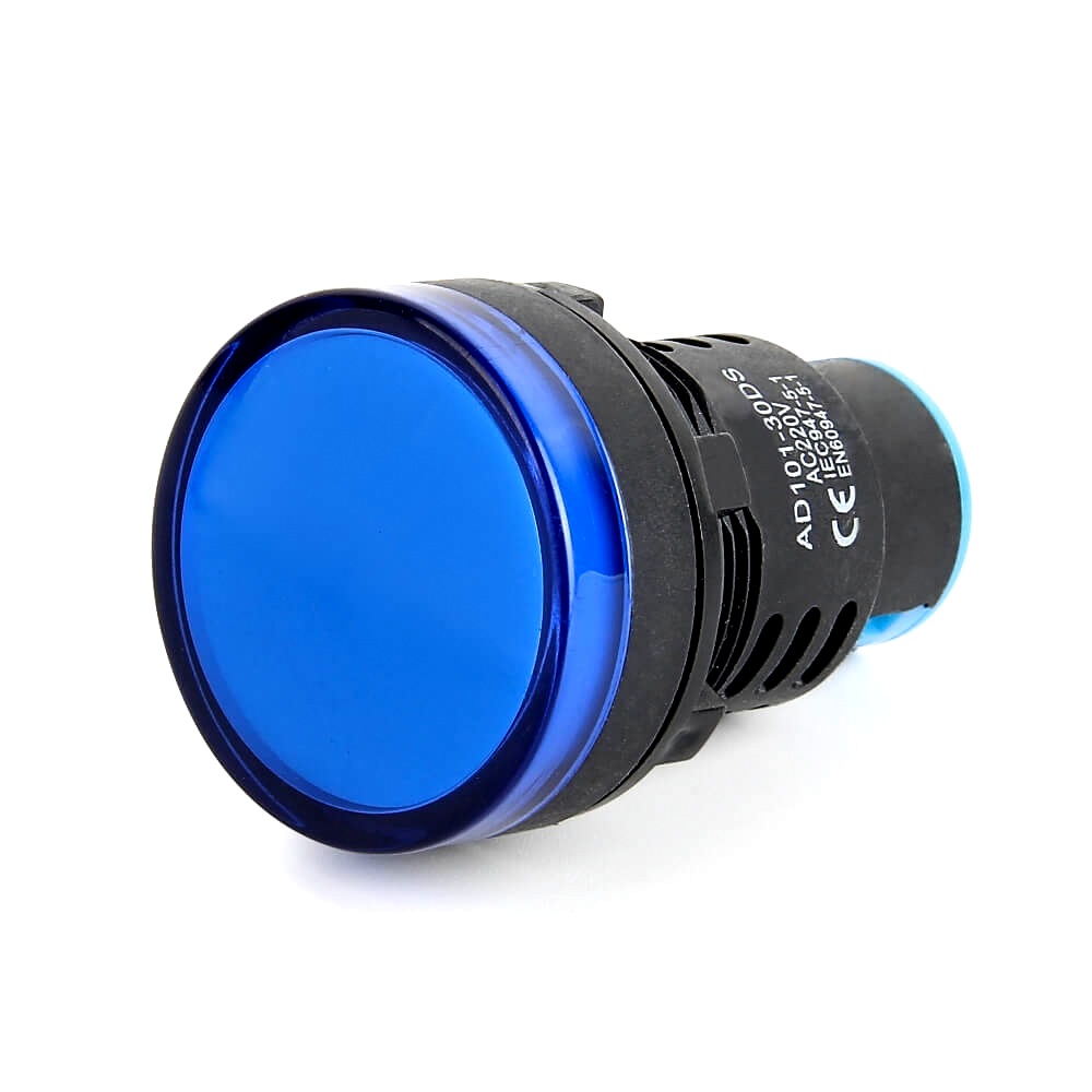 Blue AC220V 30mm AD16- 30DS LED Power Pilot Signal Indicator Lamp-image-27
