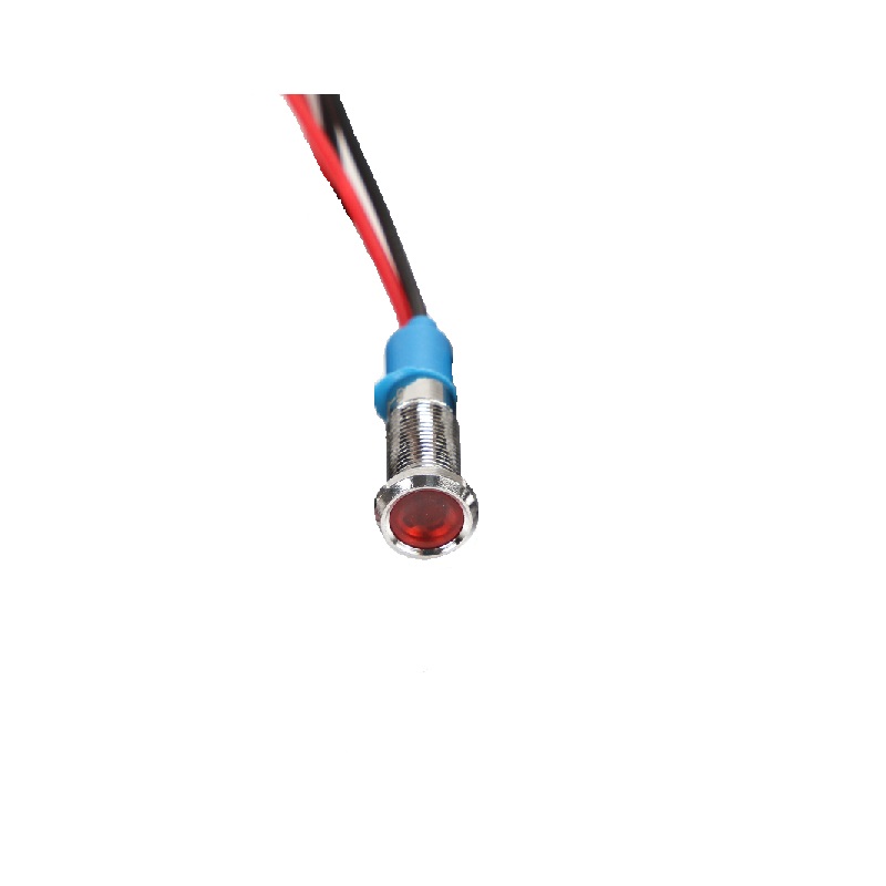 Red 3-9V 6mm LED Metal Indicator Light with 15CM Cable-picture-16