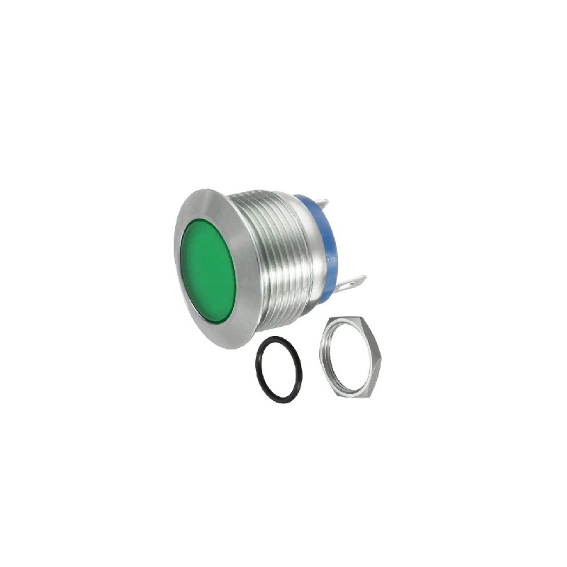 Green 220V 22mm LED Metal Indicator Light-image-46