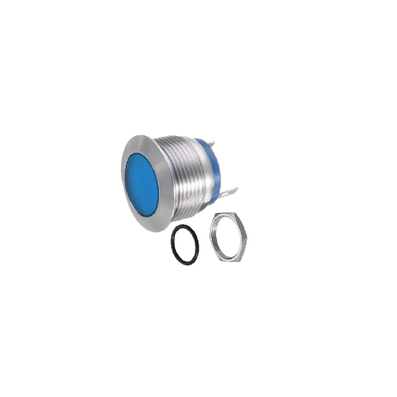 Blue 10-24V 22mm LED Metal Indicator Light-picture-35