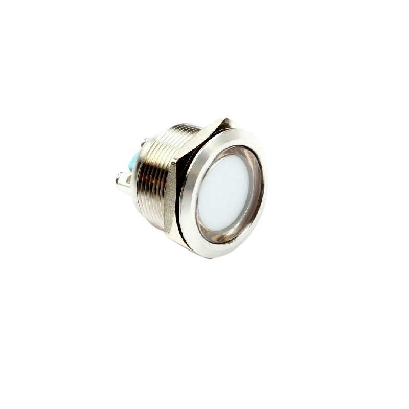 White 10-24V 22mm LED Metal Indicator Light-picture-35