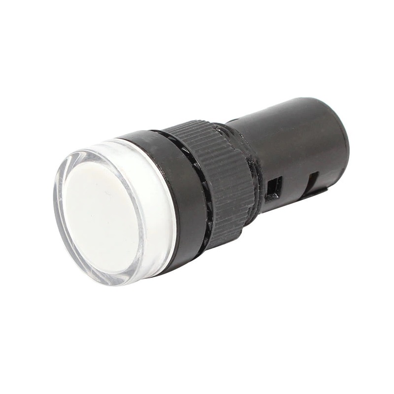 White AC220V 16mm AD16-16C LED Power Pilot Signal Light Lamp-image-18