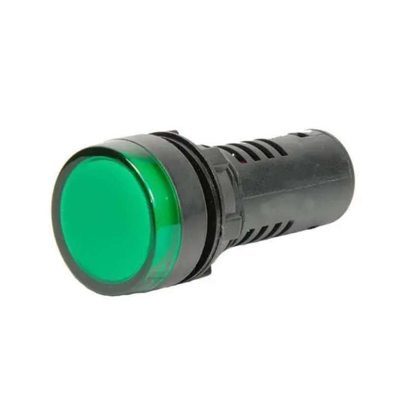 YIJIA-Green DC24V 16mm AD16- 16E LED Power Pilot Signal Indicator Lamp-picture-42