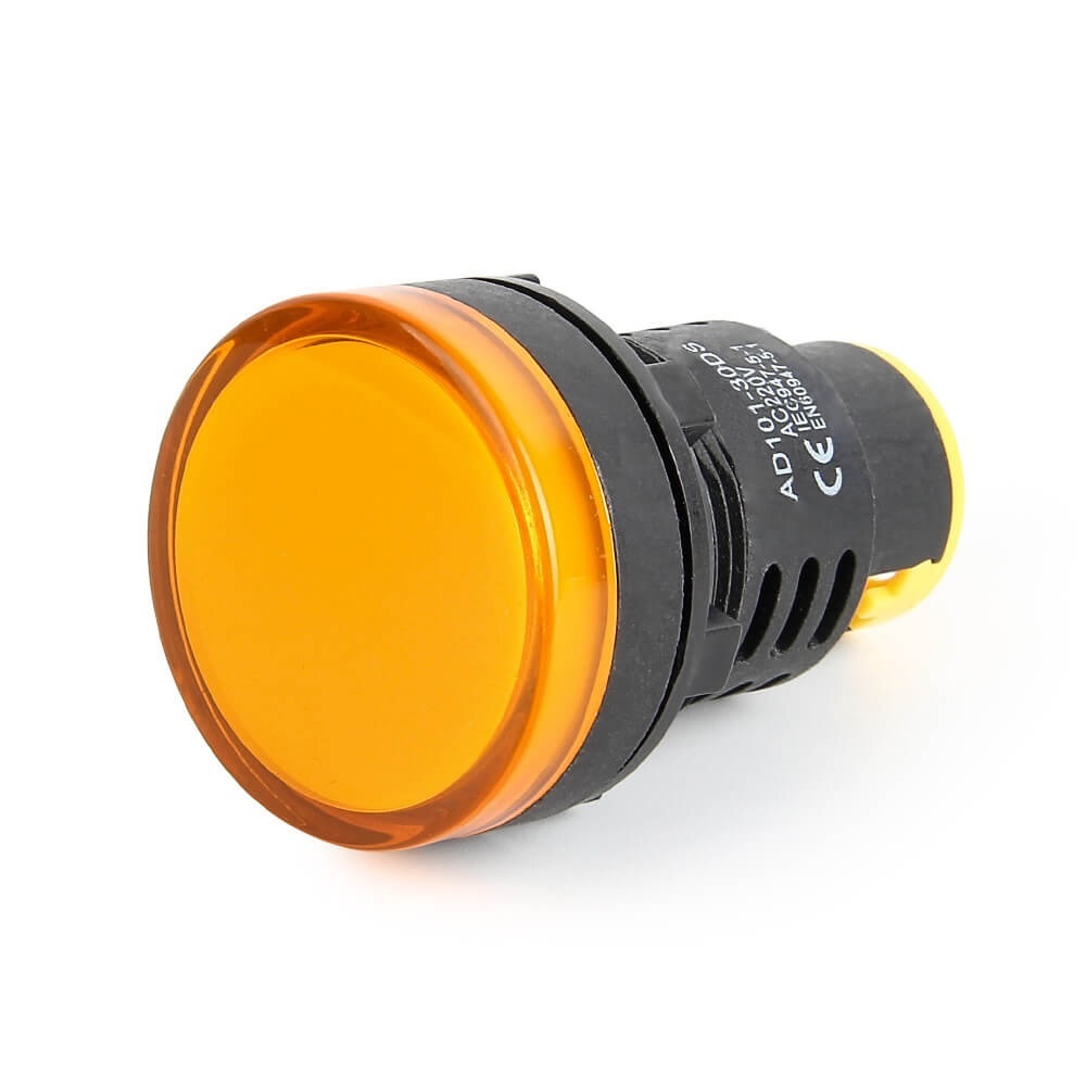 Yellow AC220V 30mm AD16- 30DS LED Power Pilot Signal Indicator Lamp-image-5
