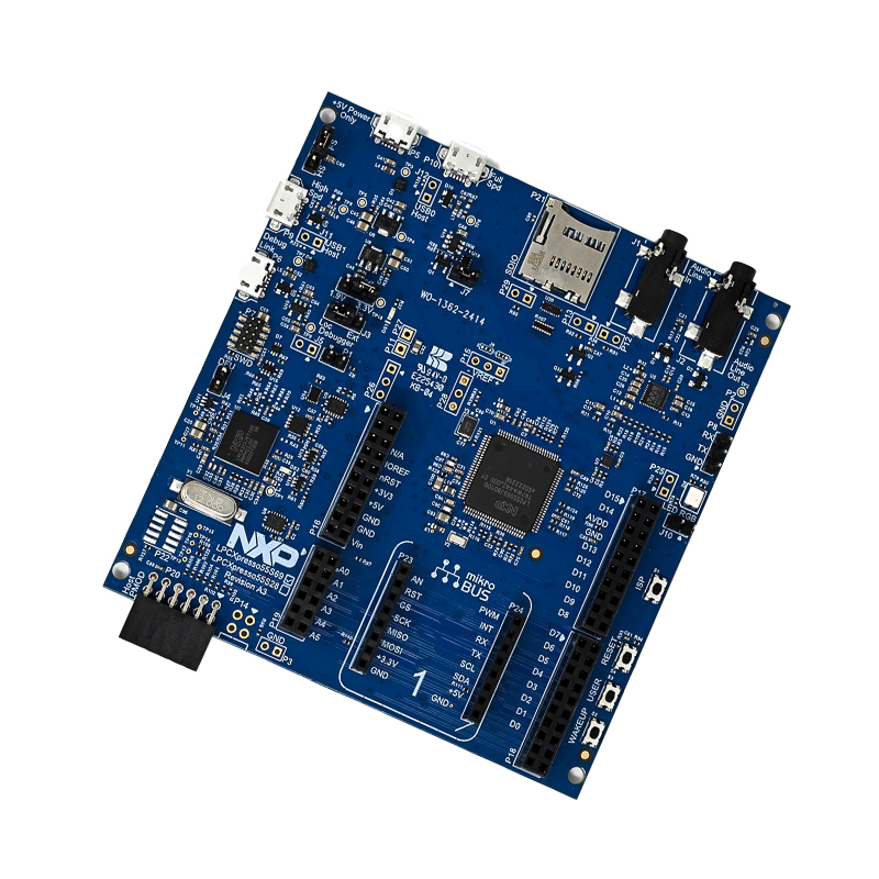 NXP LPC55S69-EVKDevelopment Board, LPCXpresso55S69, LPC55S69 MCU, Link2 Debug, Arduino, MikroE Click, Pmod-picture-22