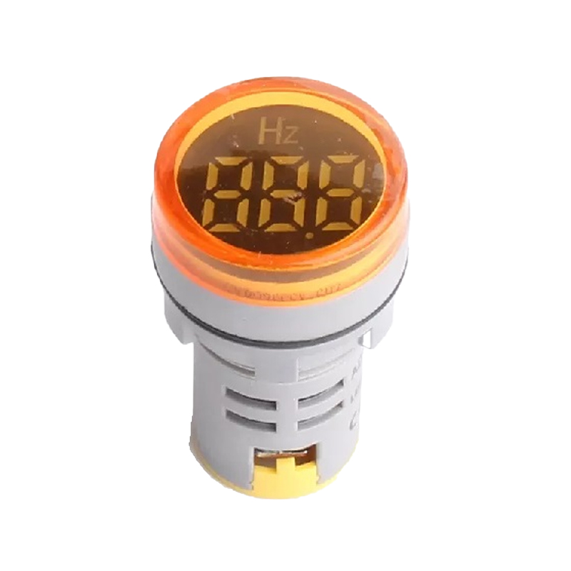 Yellow 20-75Hz 22mm AD16-22DSHZ Round LED Hertz Meter Indicator Light-picture-21