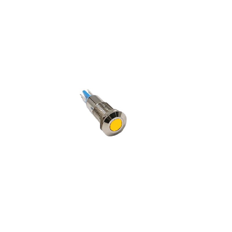 Yellow 10-24V 8mm LED Metal Indicator Light-picture-30