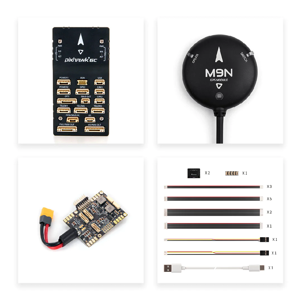 Holybro Pixhawk 6C Flight Controller + PM07 Power Module + M9N GPS-picture-26
