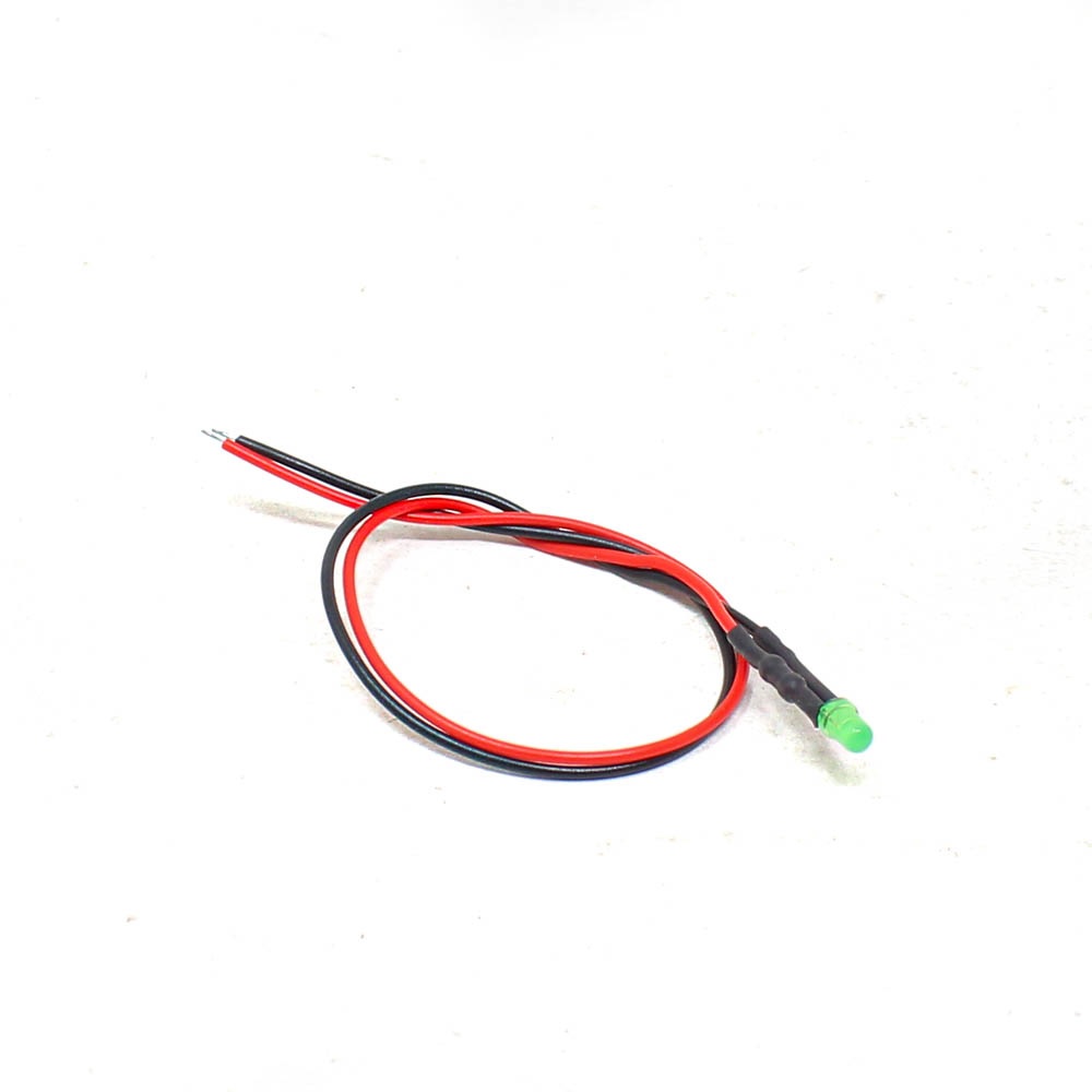 3V 8MM Green LED Indicator Light with 20 CM Cable (Pack of 5)-image-9