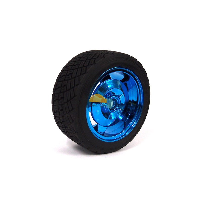 83MM Large Robot Smart Car Wheel, 35MM Width Surface- Blue-image-5