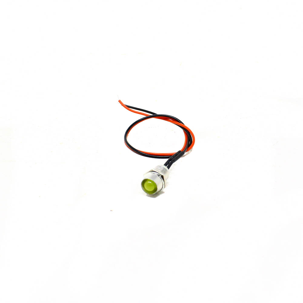 3V 5MM Yellow LED Metal Indicator Light with 20 CM Cable (Pack of 5)-picture-18