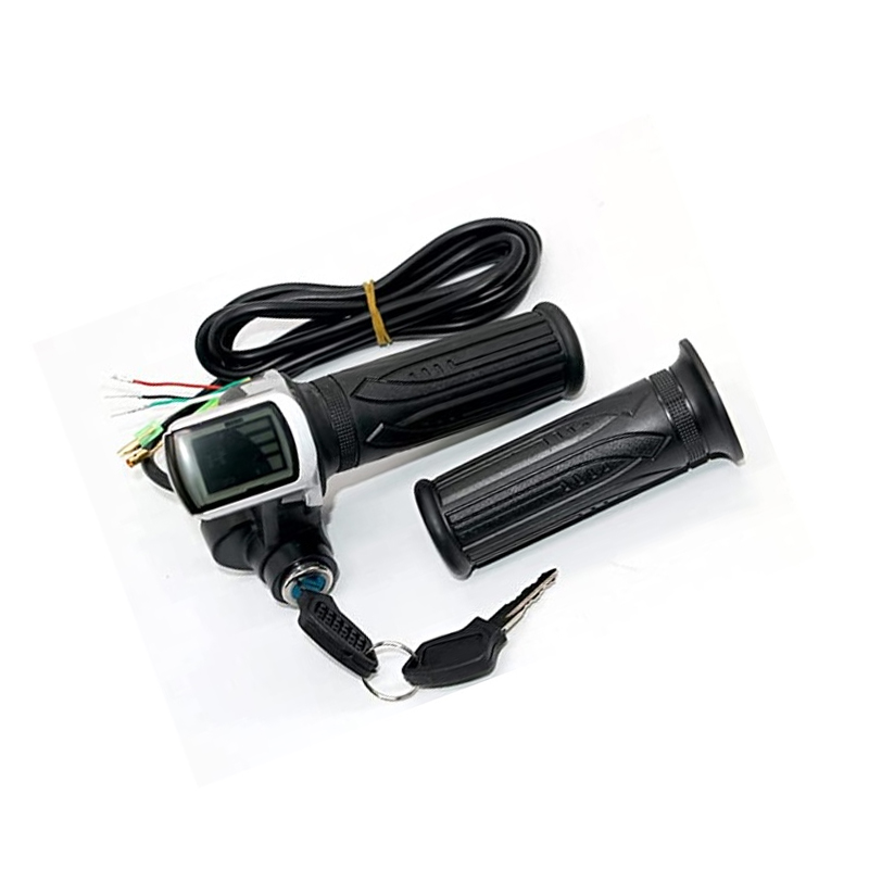 Yalu 24V LCD digital throttle with key with the speed mileage display-image-19