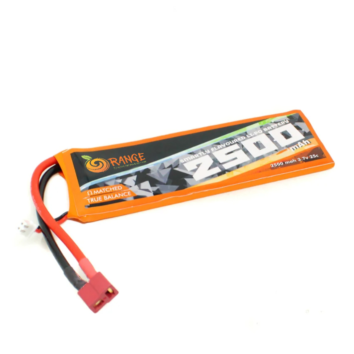 Orange 3.7V 2500mAh 25C 1S Lithium Polymer Battery Pack-image-32