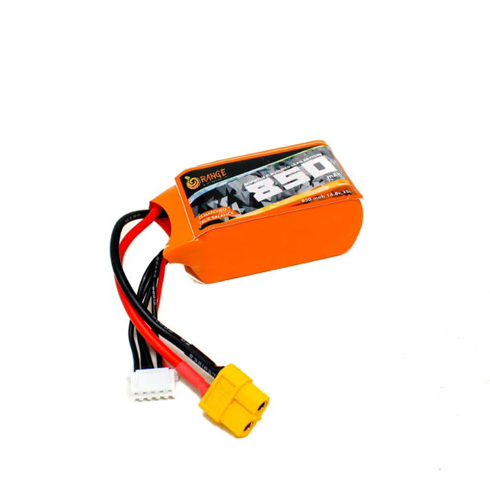 Orange 14.8V 850mAh 25C 4S Lithium Polymer Battery Pack-image-8